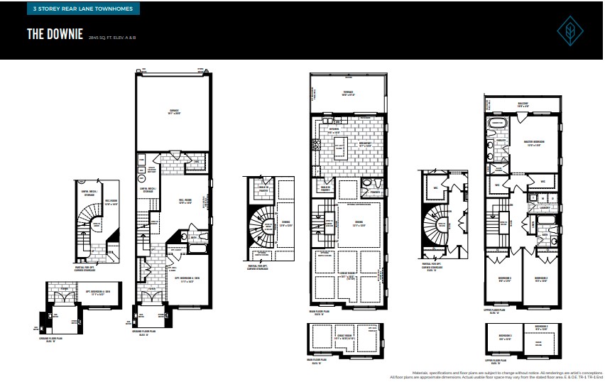 Victory Green RearLane Floorplans